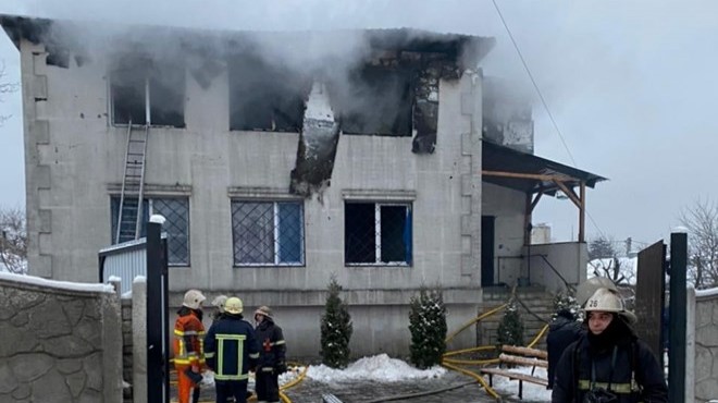 Ukrayna da huzurevi yangını: 15 ölü