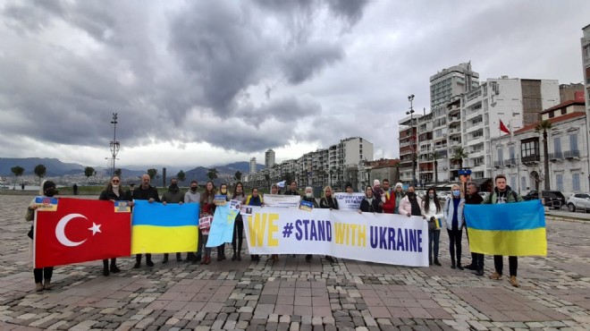 Ukraynalılar İzmir’den çağrı yaptı: Putin’i durdurun!
