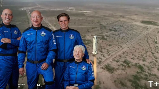 Uzaya tarihi uçuş: En zengin, en yaşlı, en genç!
