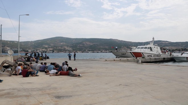 Yunanistan ın denize bıraktığı 90 kaçak göçmen kurtarıldı