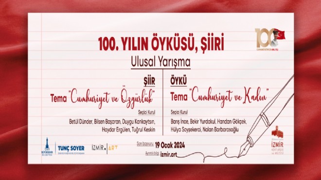 Öyküler ve şiirler 100.yıl için yarışacak