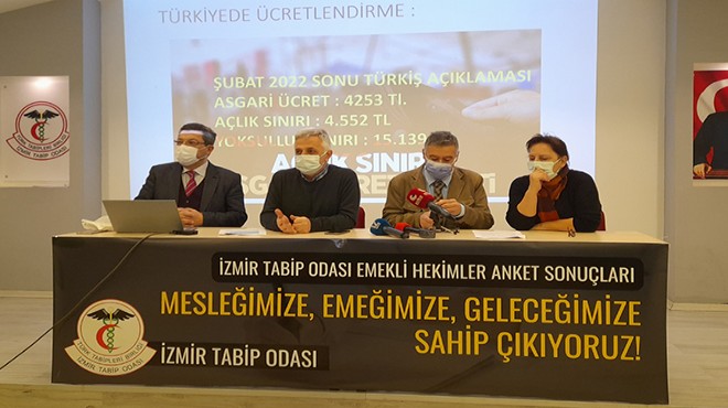  Emekli hekimlerin yüzde 99.4 ü yoksulluk sınırı altında maaş alıyor 