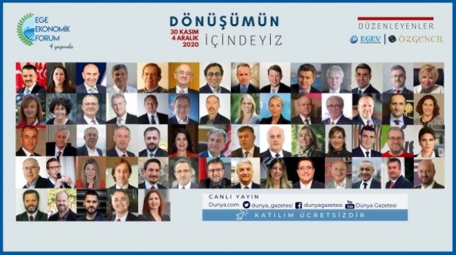 'İzmir'in Davos'u bu yıl online!