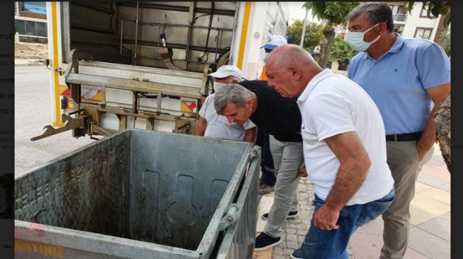 Kemalpaşa'da konteynerler temizlendi