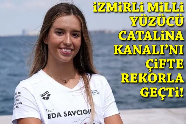 'Okyanus Yedilisi' yolunda İzmirli yüzücüden çifte rekor!