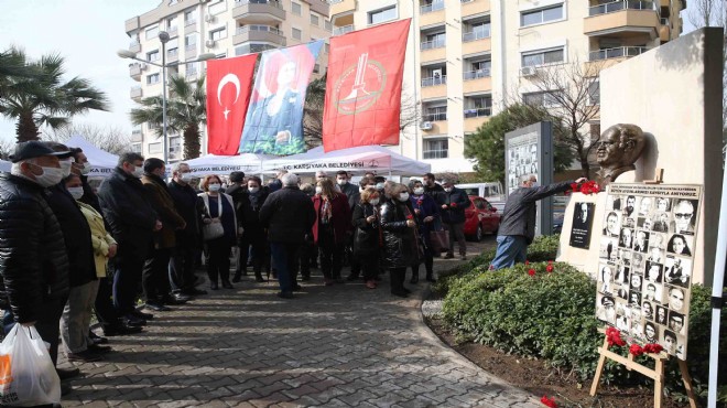 Mumcu Karşıyaka da törenle anıldı