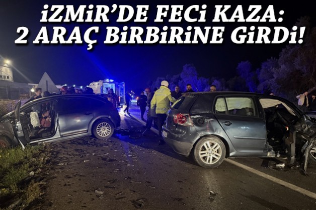 2 araç birbirine girdi: 4 yaralı!