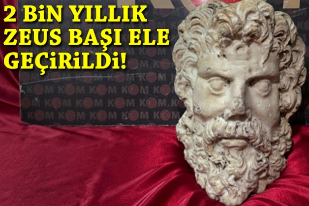 2 bin yıllık Zeus heykel başı ele geçirildi!