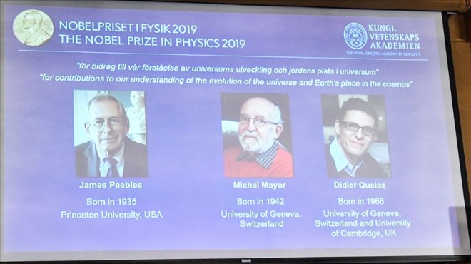 2019 Nobel Fizik Ödülü sahiplerini buldu