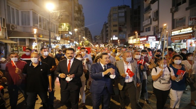 30 Ağustos Konak’ta zafer yürüyüşü ile kutlandı