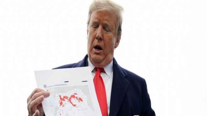 ABD Başkanı Trump'tan DAEŞ haritası!