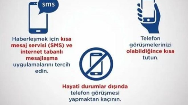 AFAD uyardı: SMS i tercih edin!