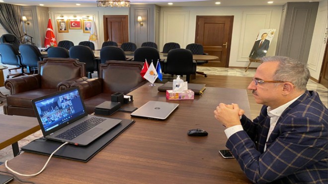 AK Parti de İl Başkanları toplantısı telekonferans yöntemiyle yapıldı