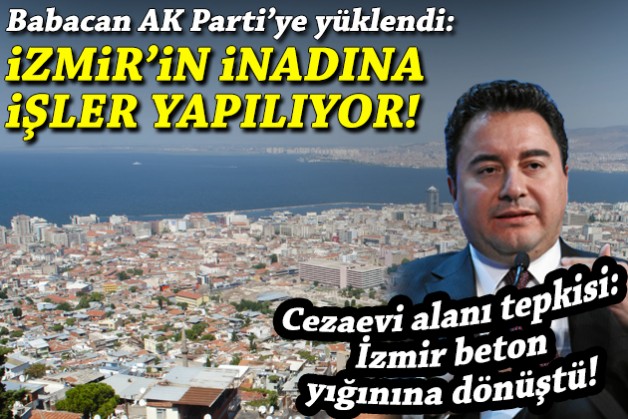 AK Parti'ye yüklendi: İzmir'in inadına işler yapılıyor!