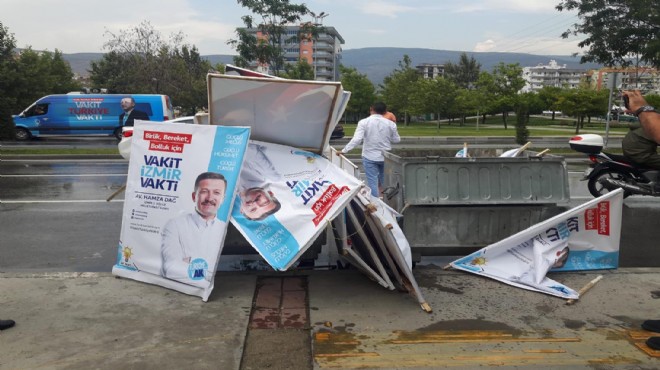 İzmir'de afiş tartışması: Dağ'dan 'Koca' tepki, Büyükşehir'den jet yanıt!