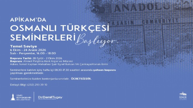 APİKAM da Temel Seviye Osmanlı Türkçesi Seminerleri başlıyor
