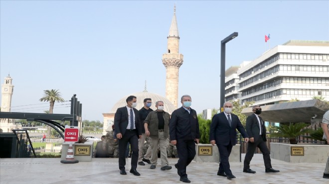 Akar ve TSK komuta kademesinden İzmir Valisi Köşger'e ziyaret!