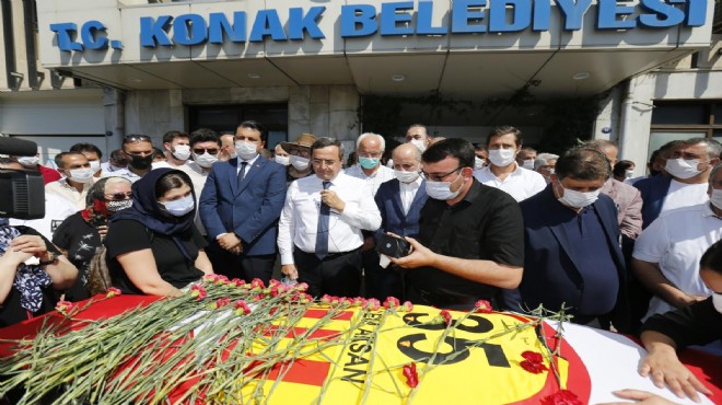 Aksan'a Konak Belediyesi'nde son veda