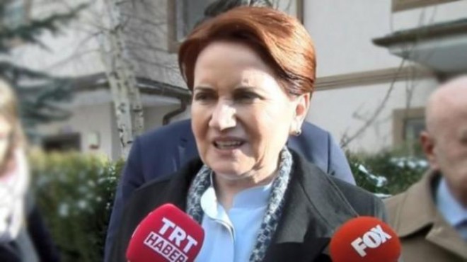 Akşener den ittifak açıklaması: İzmir de...