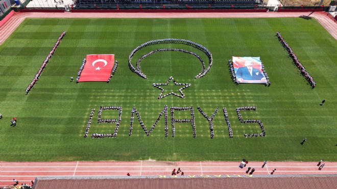 Aliağa da 19 Mayıs heyecanı stada sığmadı