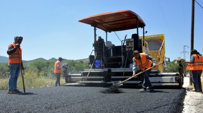 Aliağa da asfaltlama çalışmaları tam gaz