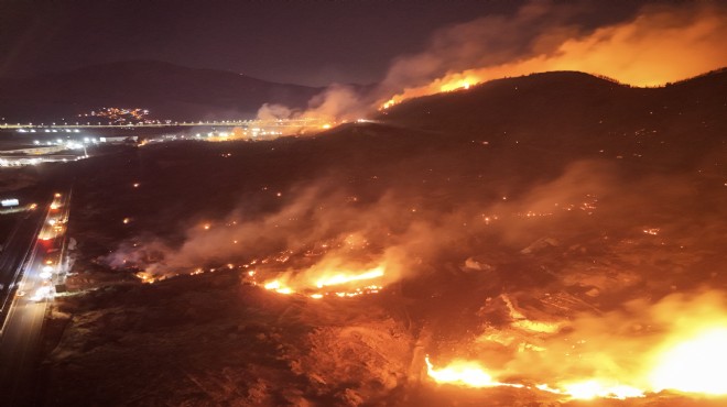 Aliağa yine alevlere teslim: 1 şüpheli gözaltında, müdahale sürüyor!