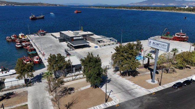 Aliaport hizmete hazır: İlk sefer Midilli ye!