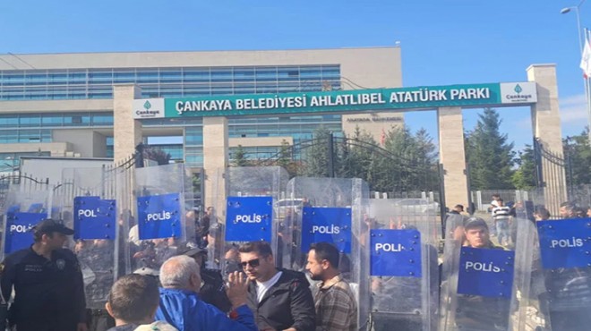 Ankara da emeklilerin eyleminde intihar girişimi!