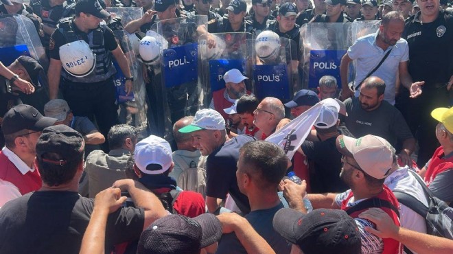 Ankara ya yürüyen işçilere polis müdahalesi