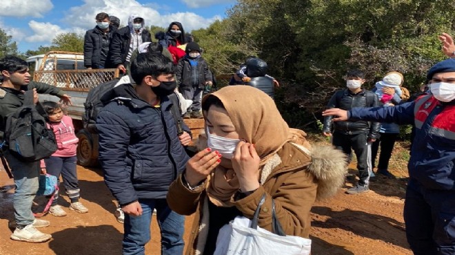 Arazide mahsur kalan 204 göçmen kurtarıldı