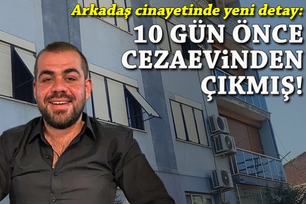 Arkadaş cinayetinde yeni detay: 10 gün önce cezaevinden çıkmış!
