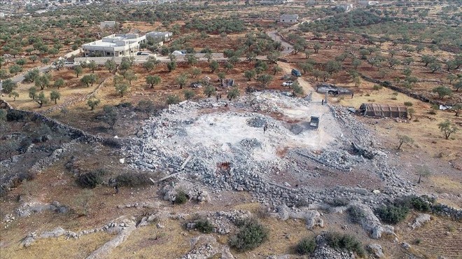 Bağdadi'nin öldüğü yer havadan görüntülendi