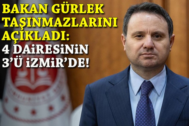 Bakan Gürlek taşınmazlarını açıkladı: 4 dairesinin 3'ü İzmir'de!