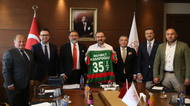 Bakan Kasapoğlu ile 'Karşıyaka Stadı' zirvesi!