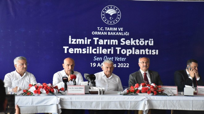 Bakan Kirişçi ve Yıldırım dan İzmir de çiftçi zirvesi!