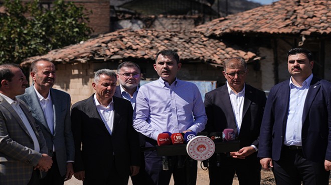 Bakan Kurum dan İzmir de.... Yangın raporu ve destek açıklaması!