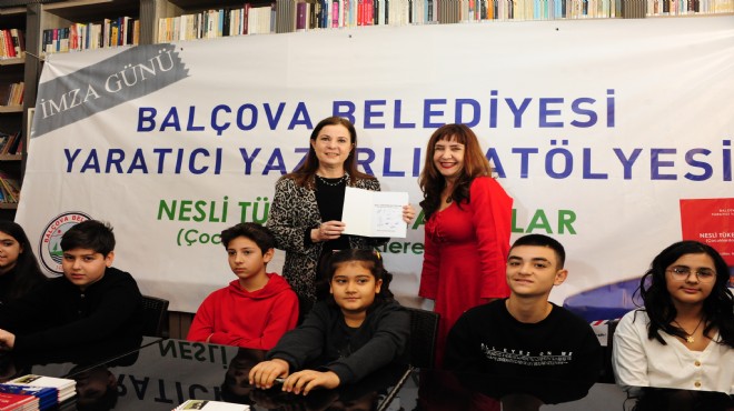 Balçova nın küçük yazarlarının kitabı basıldı!