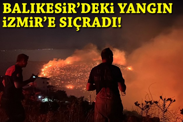 Balıkesir'deki yangın İzmir'e sıçradı!