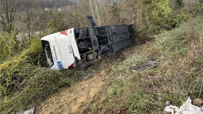 Bartın'da yolcu otobüsü devrildi: 39 yaralı