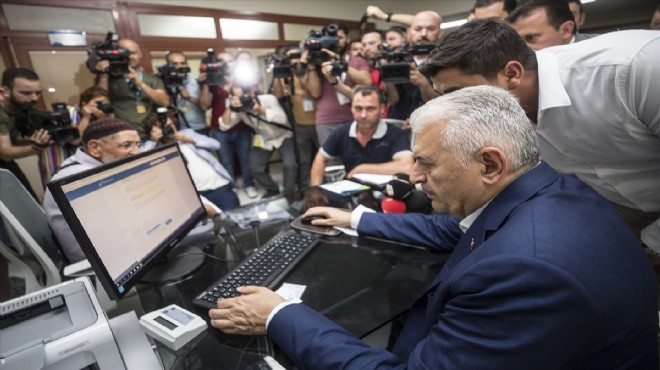 Başbakan Yıldırım İzmir de imar barışı kaydı yaptı!