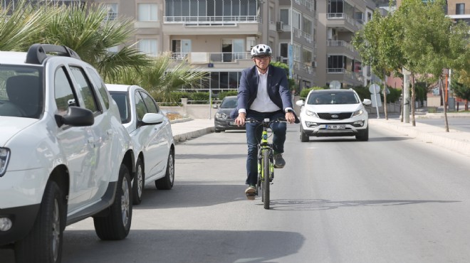 Başkan Arda'dan bisikletli denetim