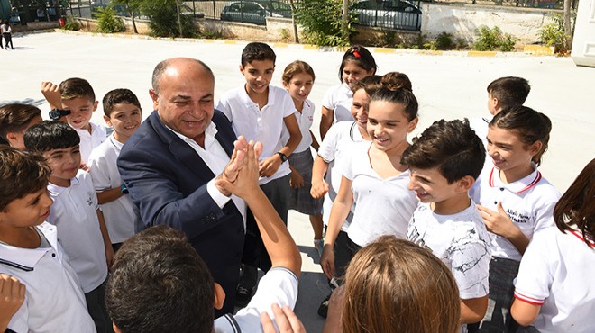Başkan Arslan'dan okullara ilk gün ziyareti