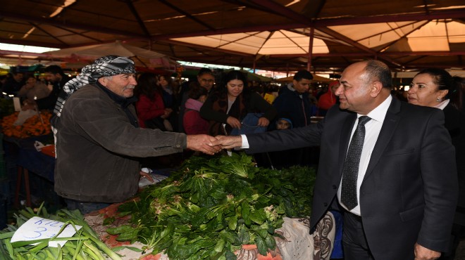 Başkan Arslan'dan pazaryeri mesaisi