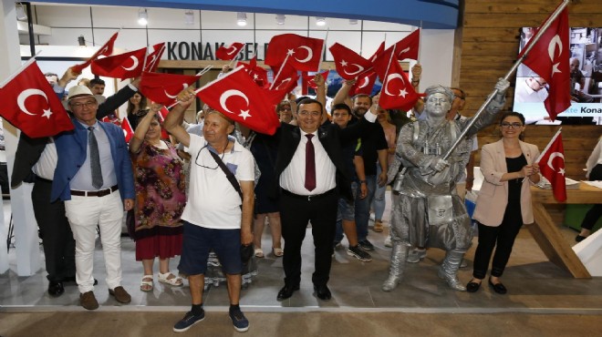 Başkan Batur 9 Eylül coşkusunu fuara taşıdı