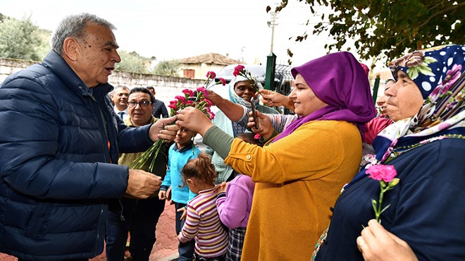 Başkan Kocaoğlu karanfil kokulu karşılama