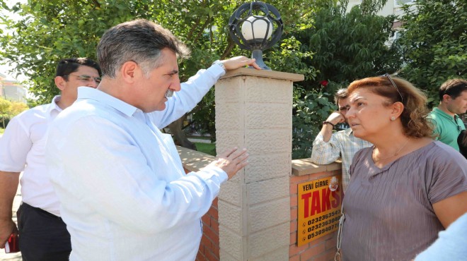 Başkan Sandal sahada: 'Sorunsuz Bayraklı' için yol haritasını anlattı