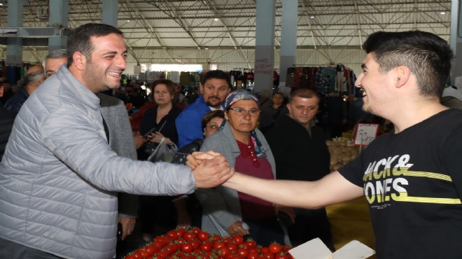 Başkan Uzun'dan pazaryeri ziyareti
