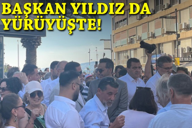 Başkan Yıldız da yürüyüşe katıldı!