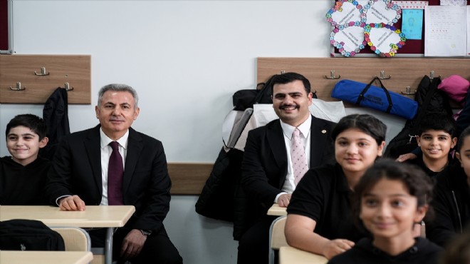 Bayraklı ya 4 yeni okul! İnan dan İzmir e yatırım mesajları