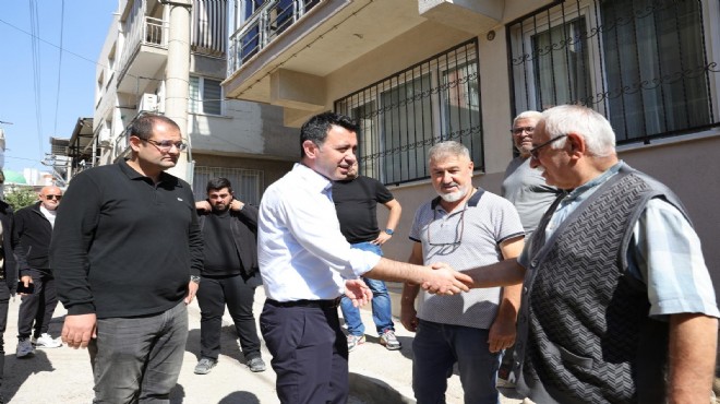 Bayraklı da asfalt seferberliği: Önal yerinde inceledi